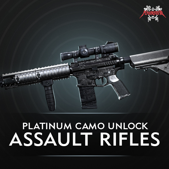CoD MW Assault Rifle Platinum Camo Unlock Boost [id:02093]